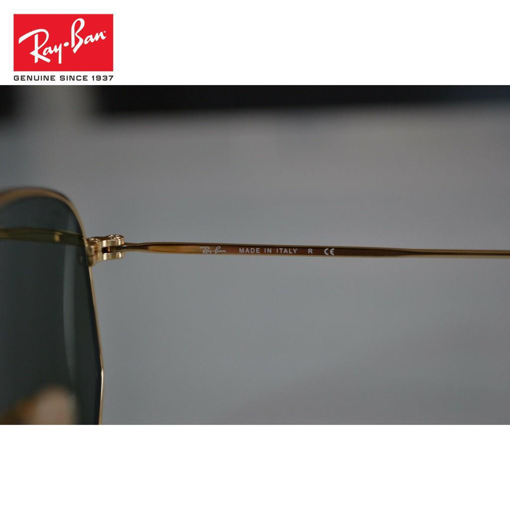 Kính Râm Gọng Lục Giác Màu Xanh Lá Cổ Điển 51mm Ray Ban Rb3548n 001 51-21