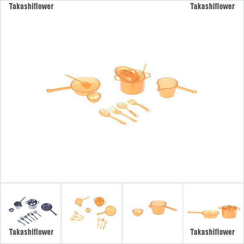 Bộ 10 Dụng Cụ Nấu Ăn mini Cho Búp Bê