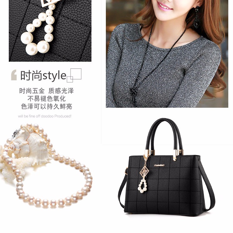 Túi xách nữ trung niên viền chỉ vuông thời trang TT 39 | BigBuy360 - bigbuy360.vn