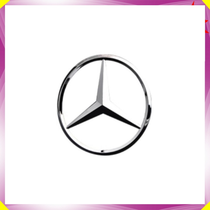 Logo biểu tượng sau xe ô tô Mercedes cao cấp M9, chân cài 3 chấu (HÀNG LOẠI 1)