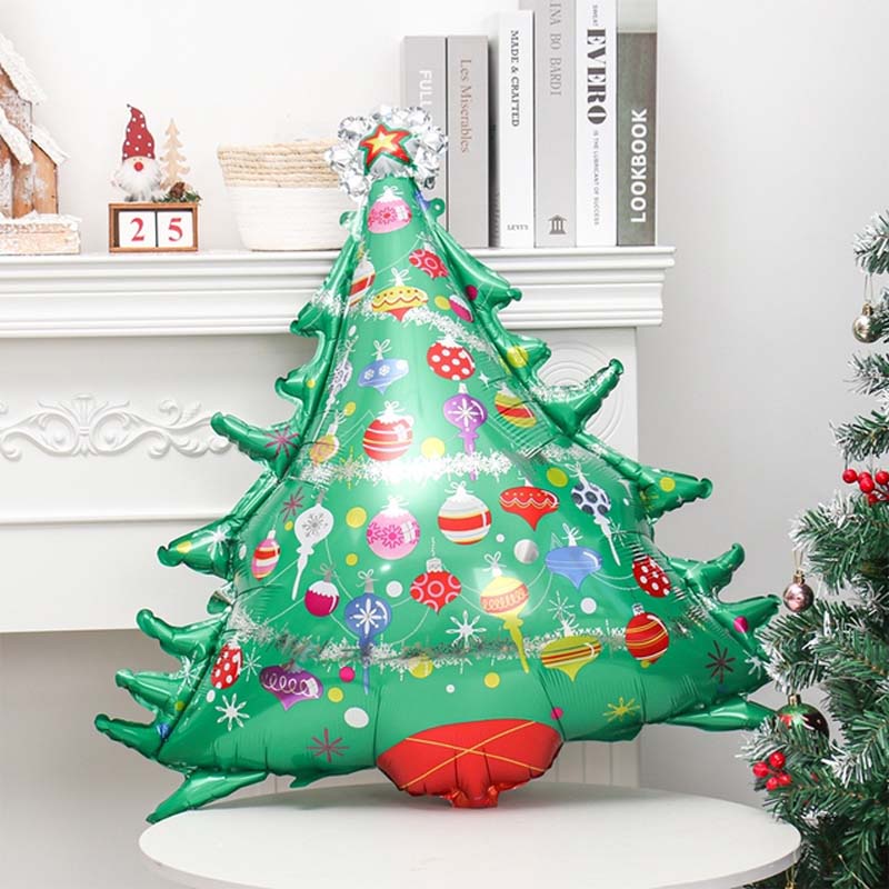 Bong bóng lá nhôm khổng lồ họa tiết Giáng sinh