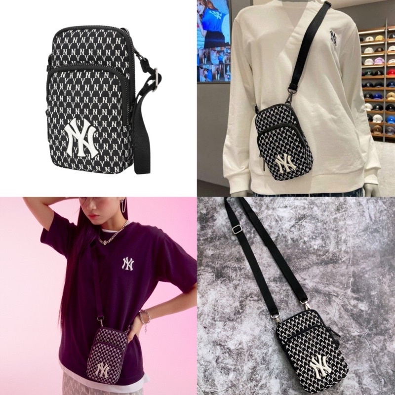 (ảnh thật)Túi đeo chéo MONOGRAM MINI CROSS BLACK