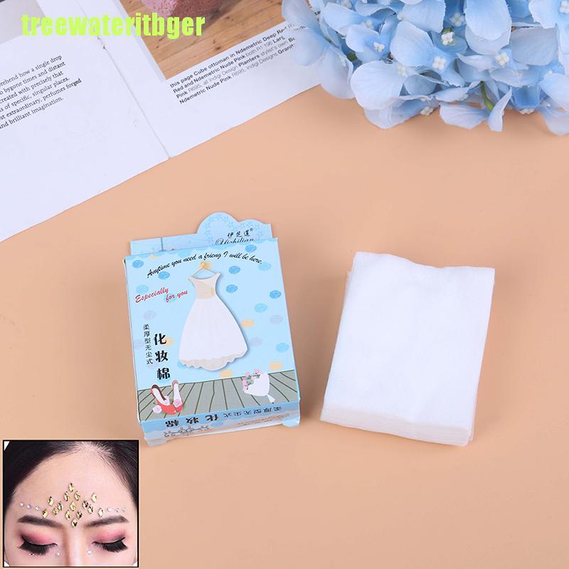 (Hàng Mới Về) Set 100 Bông Tẩy Trang Bằng Chất Liệu Cotton Tiện Dụng