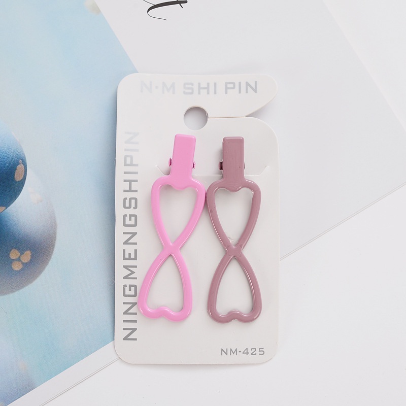 Kẹp Tóc Hình Nơ Tai Thỏ Trái Tim Kim Loại Retro Hàn Quốc Vương Miện Mái Xinh Xắn Màu Dễ Thương Thời Trang Cho Nữ KT115