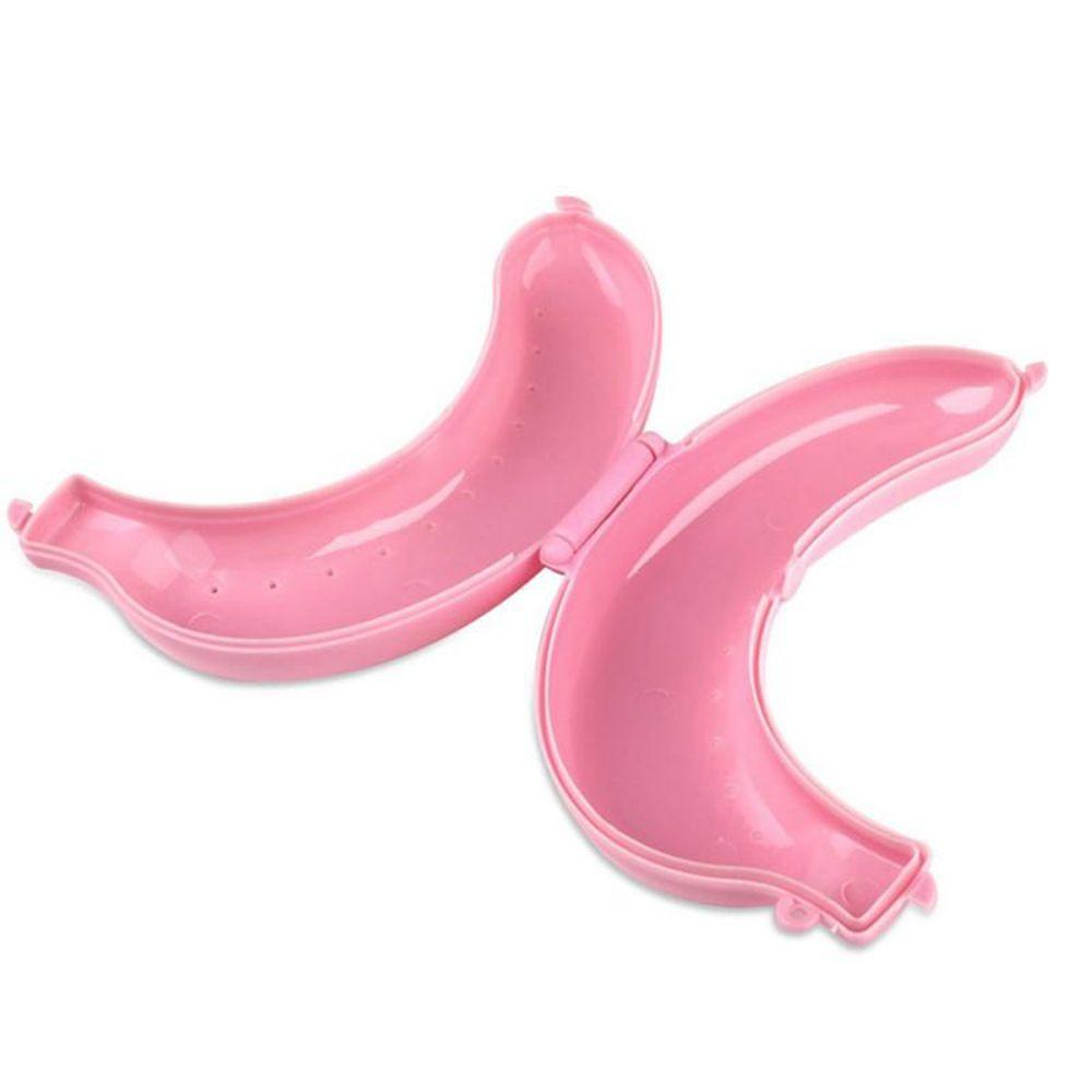AUGUSTINA 1 Hộp Đựng Cơm Trưa Hình Quả Chuối Dùng Khi Đi Du Lịch
