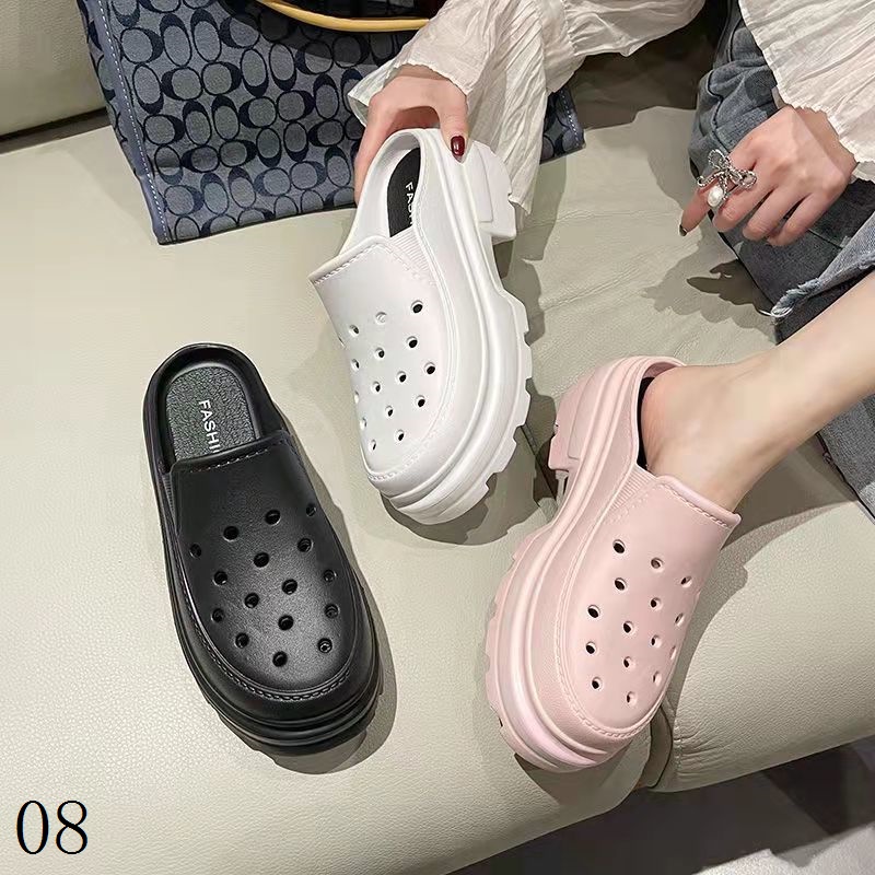 Dép Đế Dày Đục Lỗ Chống Trượt Thời Trang Đi Biển Mùa Hè Cho Nữ