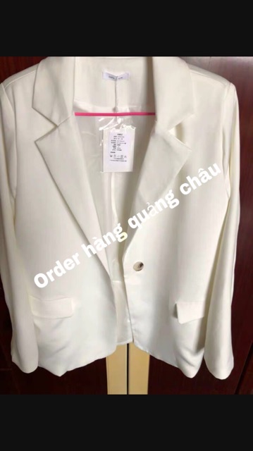 ORDER -Áo blazer trắng dài tay hàng Quảng châu | BigBuy360 - bigbuy360.vn