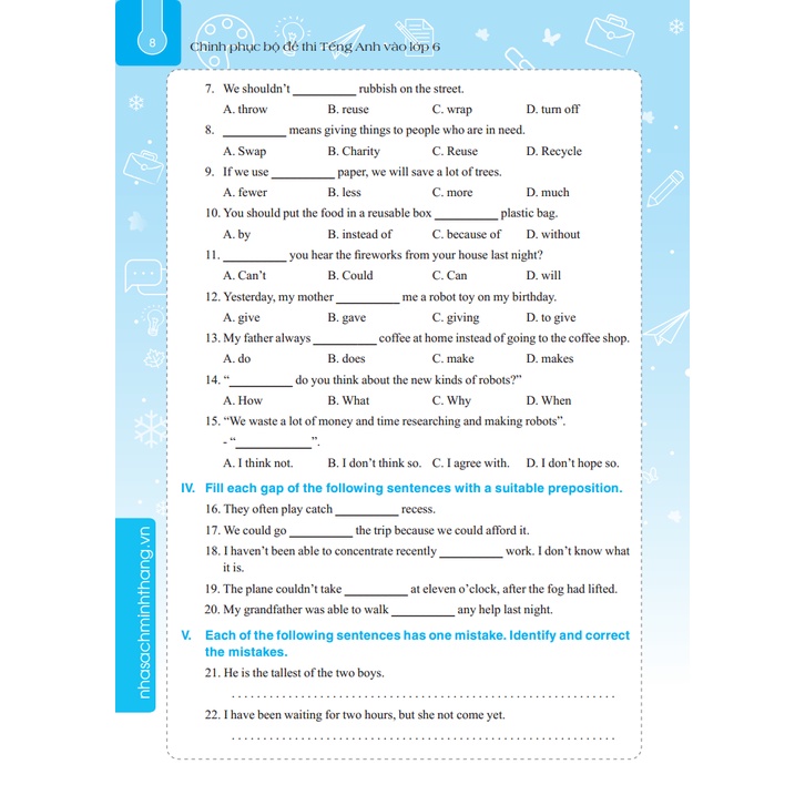 Sách - Chinh phục bộ đề thi Tiếng Anh vào lớp 6