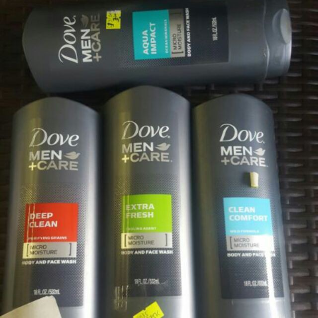 Sữa Tắm & Rửa Mặt 2 In 1 Dove Men Care Extra Fresh 532ml Mỹ