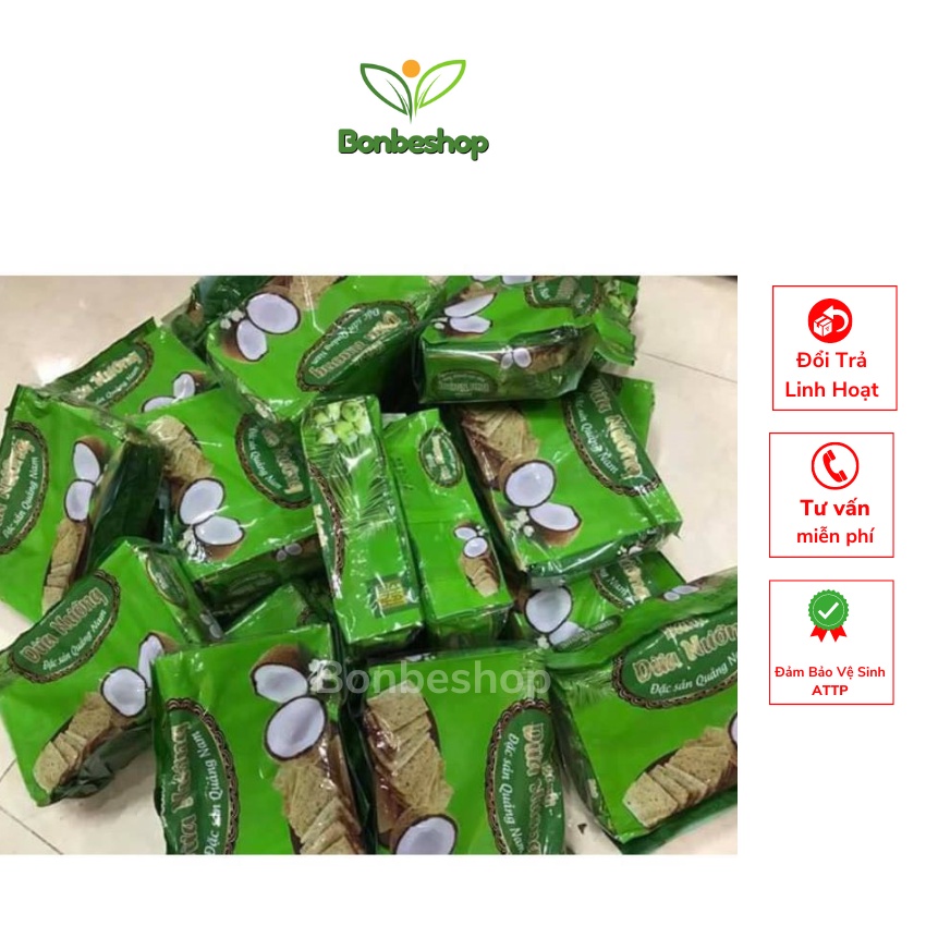 Bánh Dừa Nướng Quảng Nam  gói 200gr, giòn tan thơm ngon