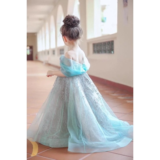 Váy công chúa maxi hàng thiết kế cao cấp cho bé