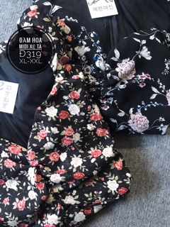 Đầm Maxi Hoa Xẻ Tà Bigsize
