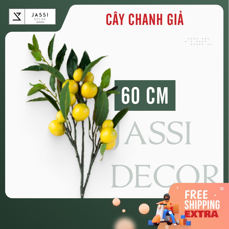 Cành chanh giả trang trí - 60cm