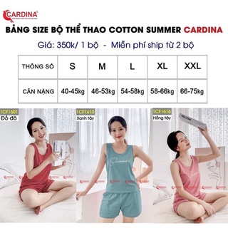 Bộ đùi thể thao coton Cardina