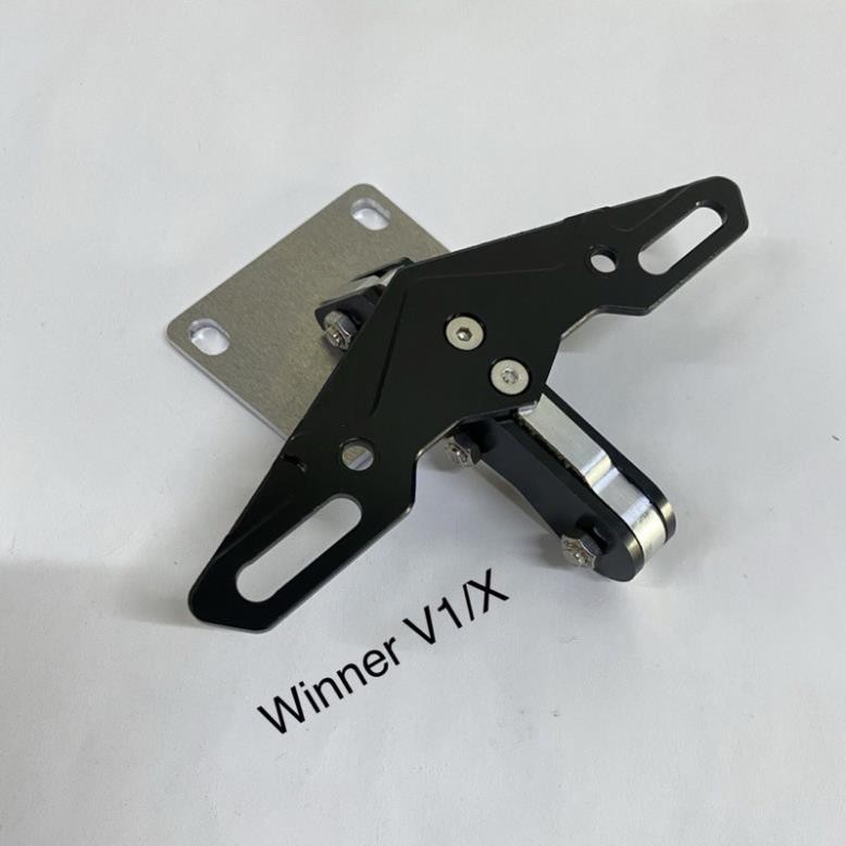 [ FreeShip ] Pát biển số gập kiểu cánh dơi.Nhôm CNC