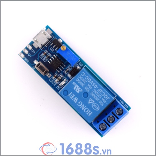 Mạch Relay Tạo Trễ 1 Kênh 5V - 30V IC 555 - 1688s.vn