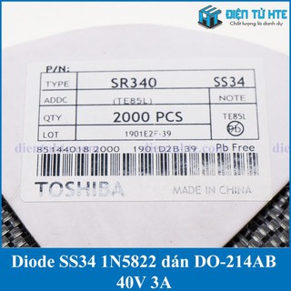 Diode Schottky SS34 1N5822 SMD DO-214AB 40V 3A [HTE Quy Nhơn CN2]