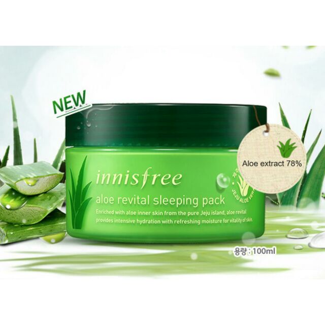 Mặt Nạ Ngủ Lô Hội – Innisfree Aloe Revital Sleeping Pack