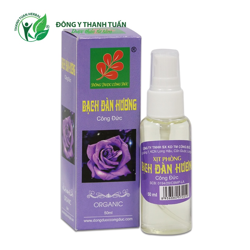 Xịt phòng Bạch Đàn Hương Công Đức – Giúp xịt phòng, khử mùi, khử phòng, đuổi muỗi... thơm mát suốt 24h