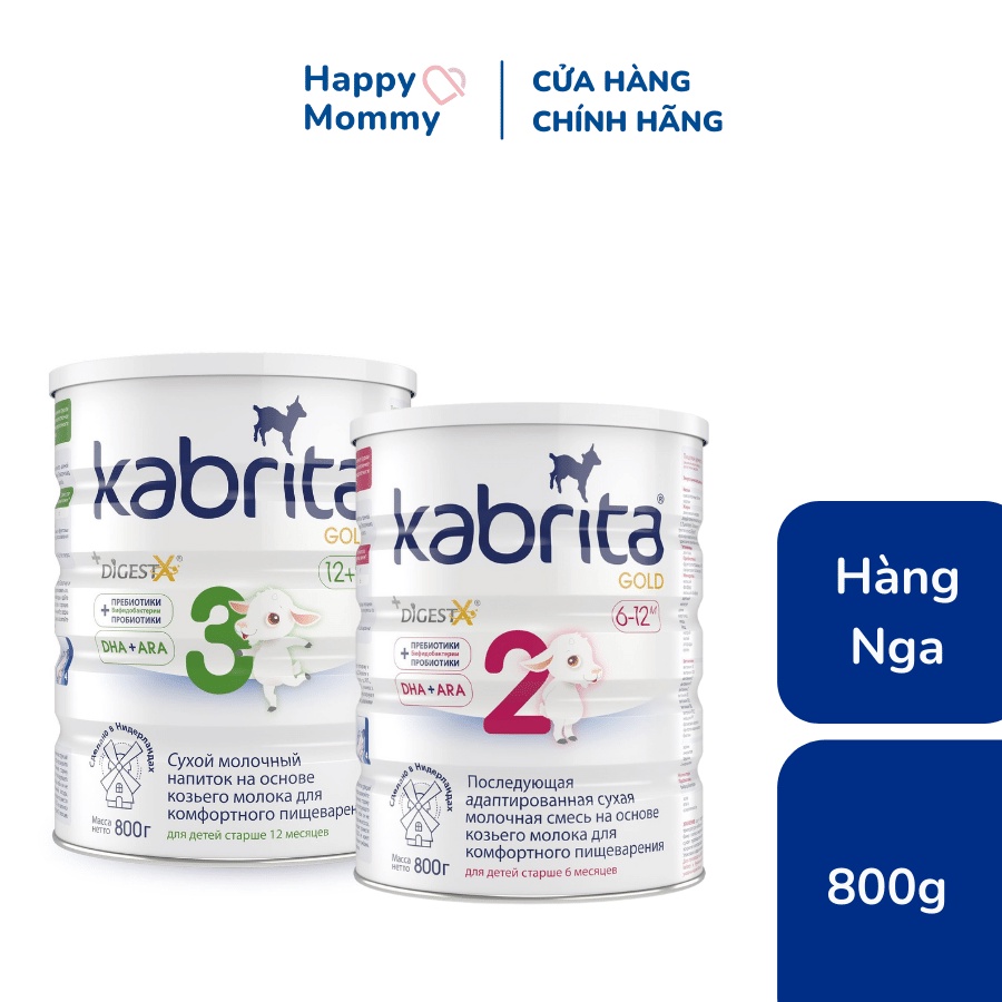 Sữa bột dê Kabrita Gold Nga số 2, 3 800g