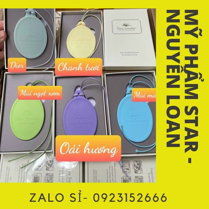Nước hoa sáp thơm treo tủ quân áo, ô tô, nhà vệ sinh khử mùi Enjoy