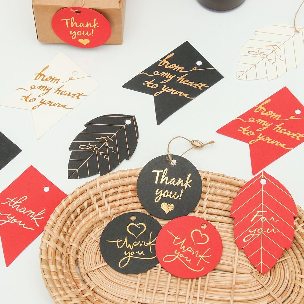 Nhãn Dán Hộp Quà Chữ Thank You Độc Đáo Trang Trí Tiệc Cưới DIY