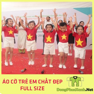 [G03]  Áo Cờ Đỏ Sao Vàng Trẻ Em - Chất ĐẸP - Áo cờ đỏ sao vàng cho Bé S019