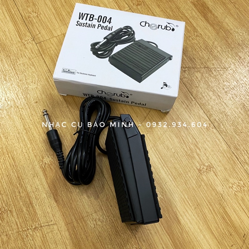Pedal Cherub WTB-004 cho Đàn Organ, Piano, Trống Điện Tử - Bàn đạp tạo tiếng vang Sustain Keyboard