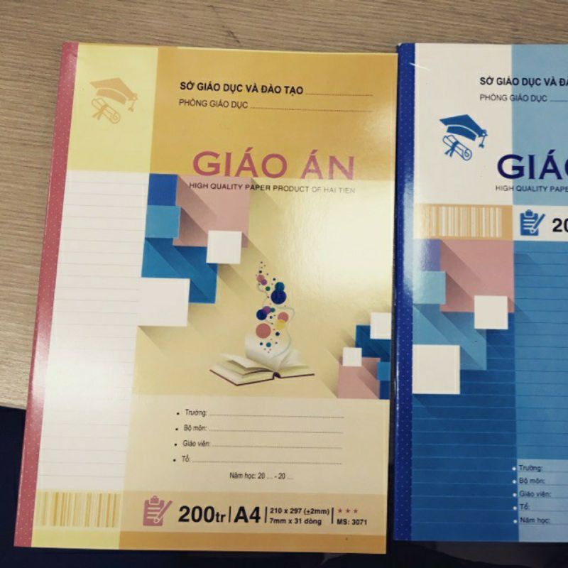 Vở giáo án kẻ ngang 200 trang a4