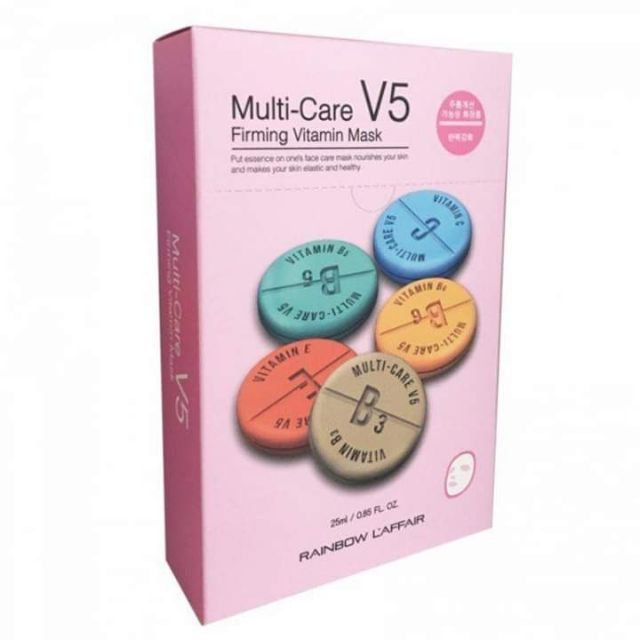 Mặt Nạ Giấy Dưỡng Da Rainbow L’affiar Multi care V5