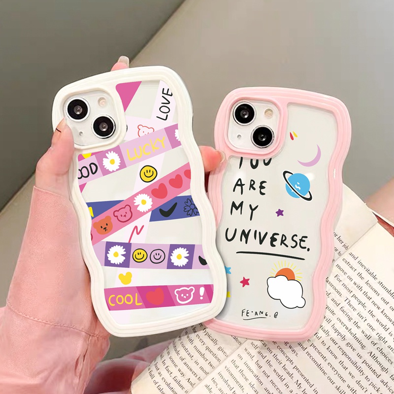 Suntaiho Ốp lưng iphone  Ốp điện thoại  TPU mềm trong suốt họa tiết hoa thích hợp cho iPhone 11 11 Pro 13 12 Pro Max X XS Max XR 7 8 Plus