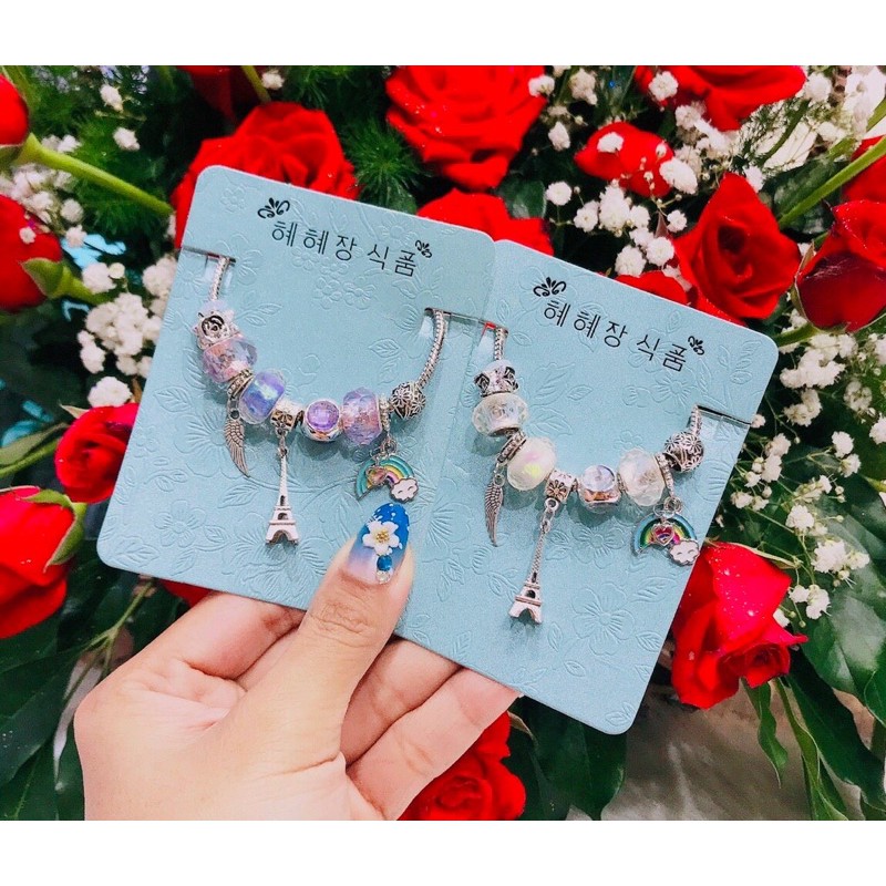 Lắc tay thời trang nữ mix charm (inbox shop lựa mẫu)