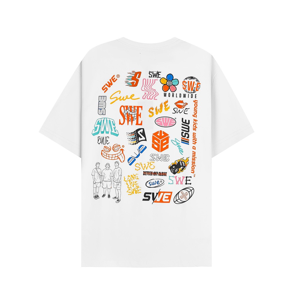 ÁO THUN TAY LỠ SWE LOGOS