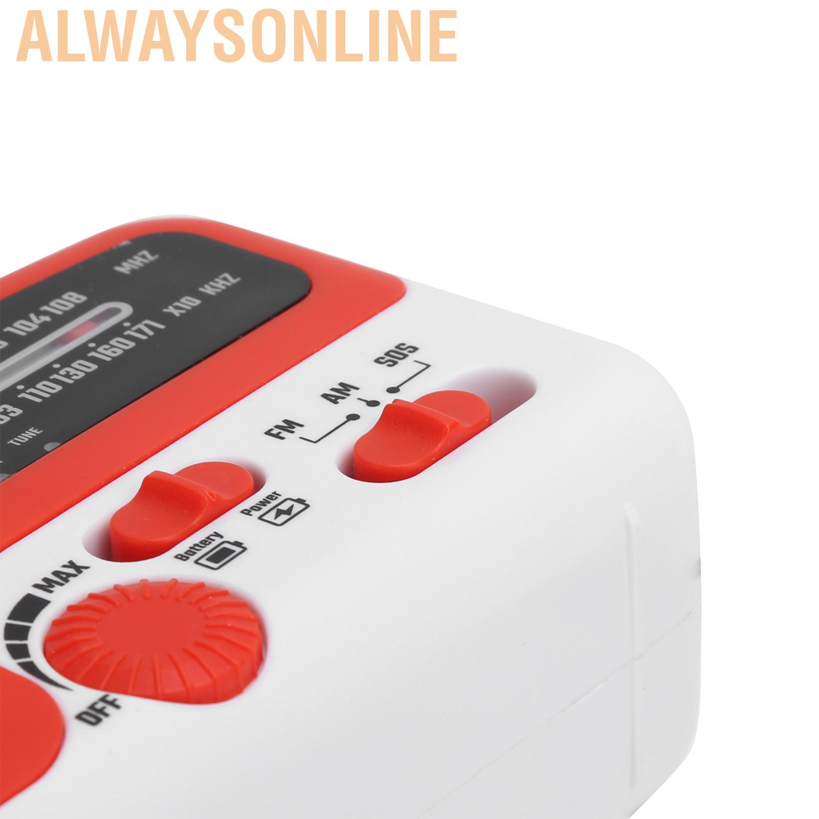 Bộ Sạc Điện Thoại Bằng Năng Lượng Mặt Trời Có Đèn Led Hiệu Alwaysonline Rd639