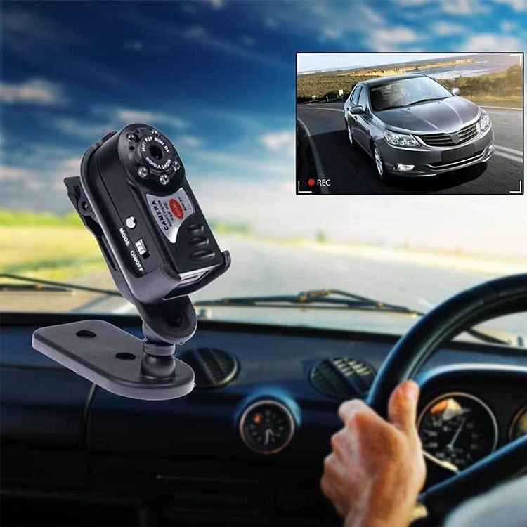Camera Giám Sát, Dùng Trên Xe Hơi IP Wifi HD Q7 - Hỗ Trợ Xem Qua Wifi, Thẻ Nhớ - Xem Qua App Cho Cả Android Và Ios