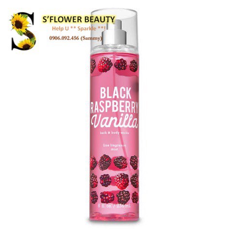🍒 Black Raspberry Vanilla | Sản Phẩm Tắm Dưỡng Xịt Thơm Toàn Thân Lưu Hương Mịn Da Bath & Body Works | BigBuy360 - bigbuy360.vn