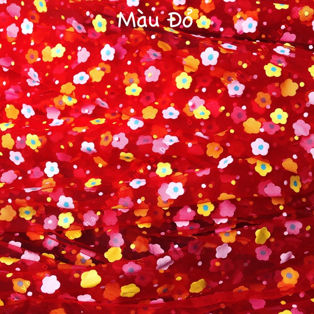 VẢI LƯỚI HOA MẬN XINH XINH