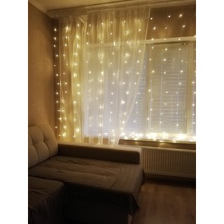 Màn Dây LED Gồm 10 Dây 2M Cắm Điện Trang Trí Đám Cưới < Ghi chú màu khi đặt hàng>