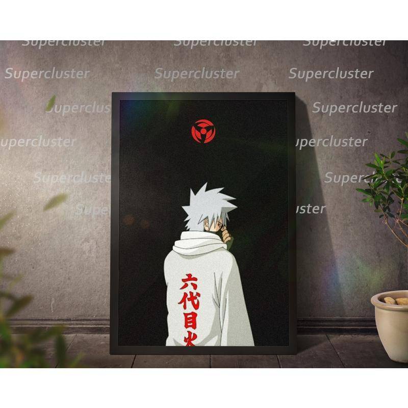 Tranh Vải Bạt Treo Tường In Hình Naruto Kakashi Chính Trang Trang Trí Nhà Cửa