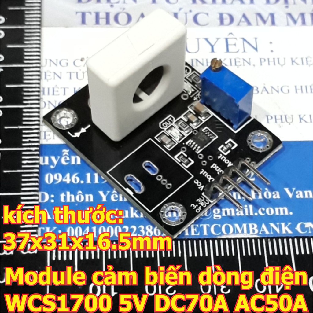 Module cảm biến dòng điện WCS1700 5V DC70A AC50A kde6363