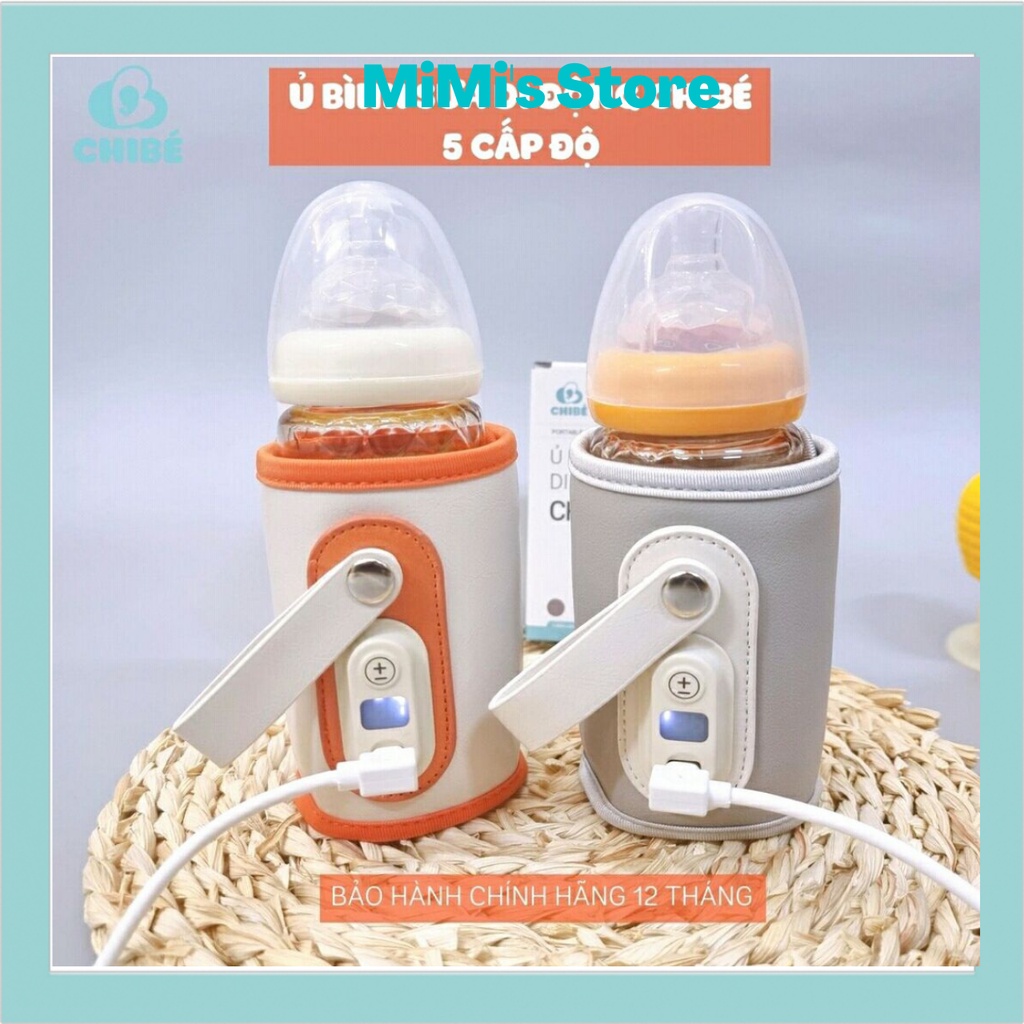 Ủ bình sữa di động ChiBé 5 cấp độ tiện lợi.