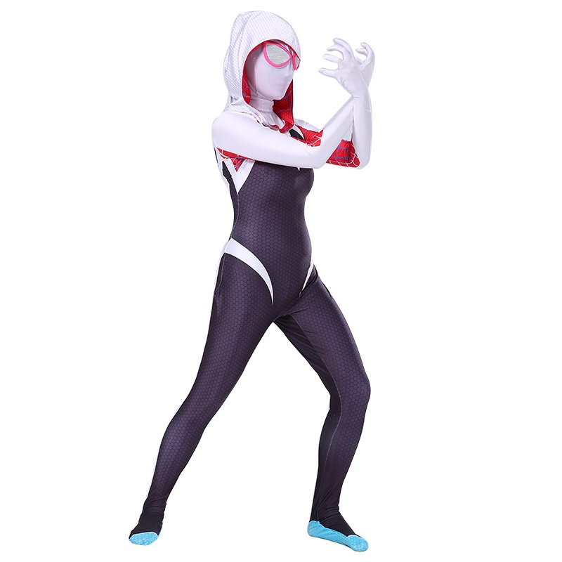 Gwen Bộ Áo Liền Quần Hóa Trang Venom Cho Bé Gái Lễ Halloween Zentai