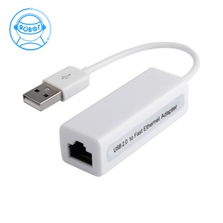 1 Card Mạng Usb 2.0 To Rj45 10/100mbps Cho Pc Win 7 8 10 Xp