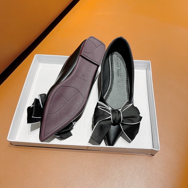 GIÀY BÚP BÊ NƠ LỤA SIÊU TO