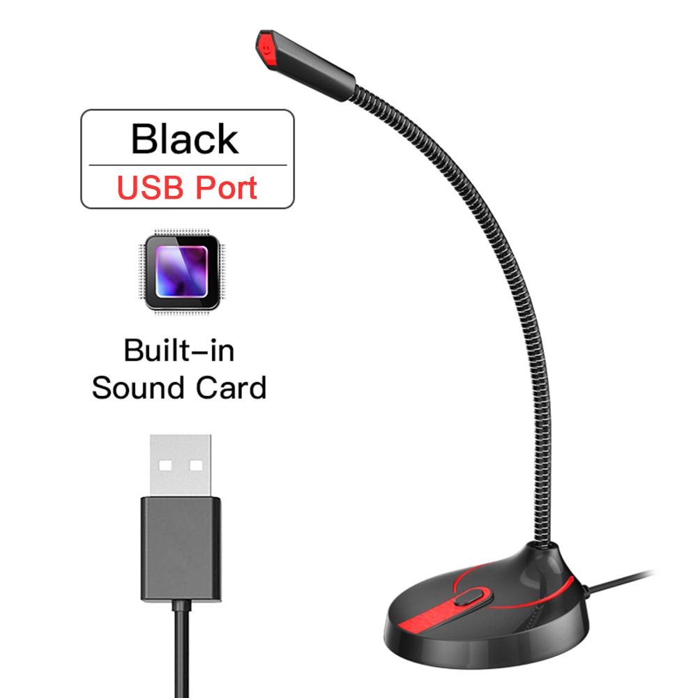 🎉Micrô máy tính để bàn Micrô máy tính điều chỉnh tự do 360 ° Studio Micrô chơi game Trò chuyện Micrô USB | WebRaoVat - webraovat.net.vn