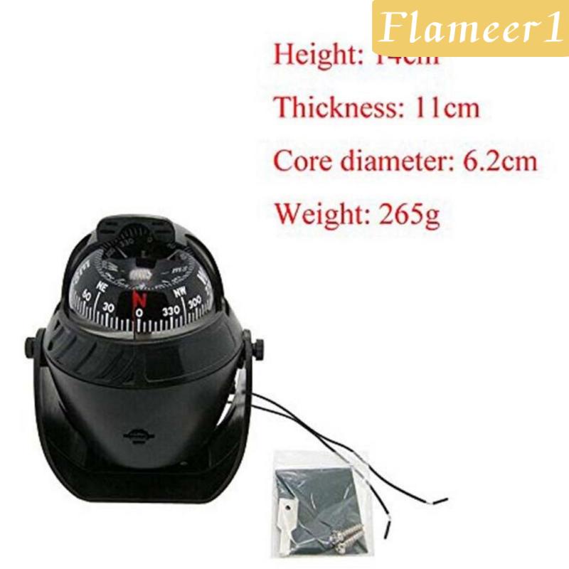[Flameameer1] La Bàn Điện Tử Có Đèn LED Cho Tàu Thuyền / Xe Hơi / Xe Tải
