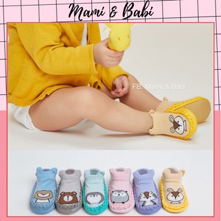 Giày liền tất tập đi chống trượt cho bé Hug Elephant