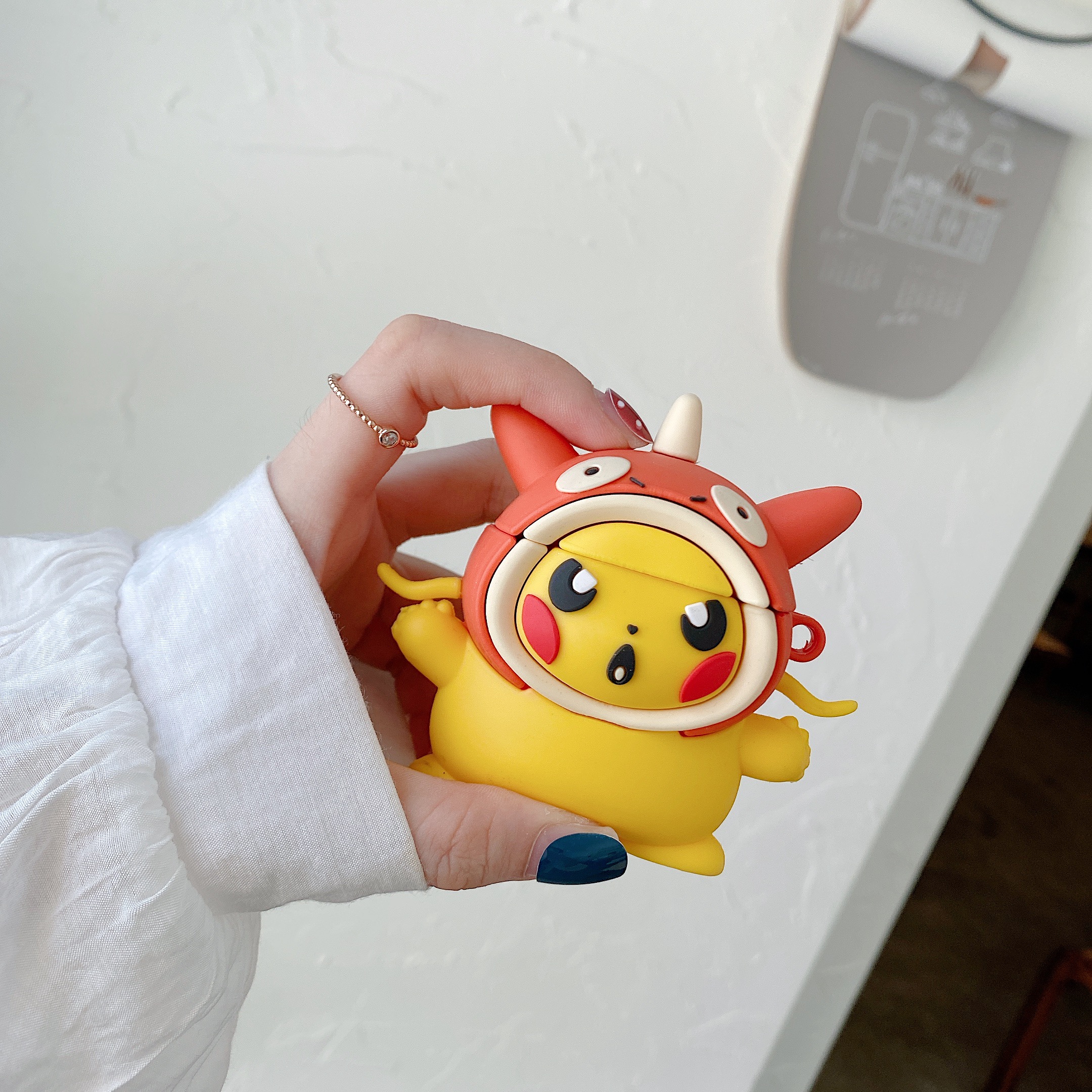 Ốp Bảo Vệ Hộp Đựng Tai Nghe Airpods Hình Pikachu 3D Xinh Xắn 2021 Pro 123 Freebuds3 Air2 / 2s