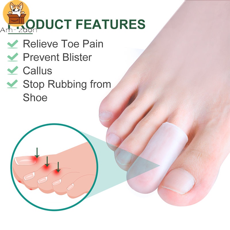 Bộ 2 Dụng Cụ Bảo Vệ Ngón Chân Bằng Silicone Chống Nước Khi Ngâm Bắp