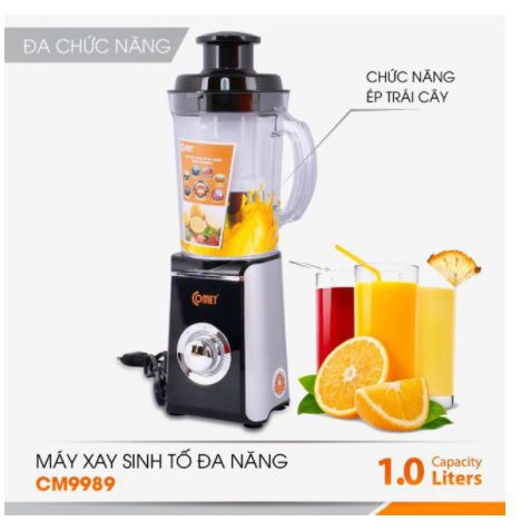 Máy xay ép đa năng cao cấp Comet - CM9998 - Hàng chính hãng (Bảo hành 12 tháng)